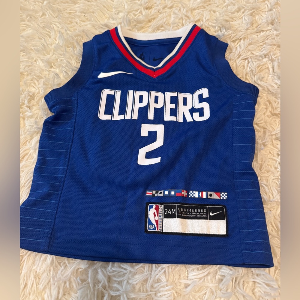 Nike Kids Blue Clippers Basketball Jersey #2